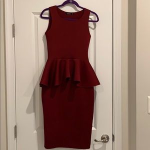 Wine Colored Dress